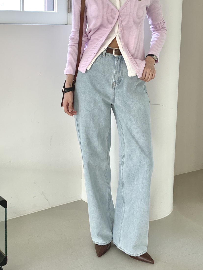 DAVICHI/D.SECOND韓國代購女士新品時尚牛仔褲含隨機腰帶DAVICHI/D.SECOND牛仔褲