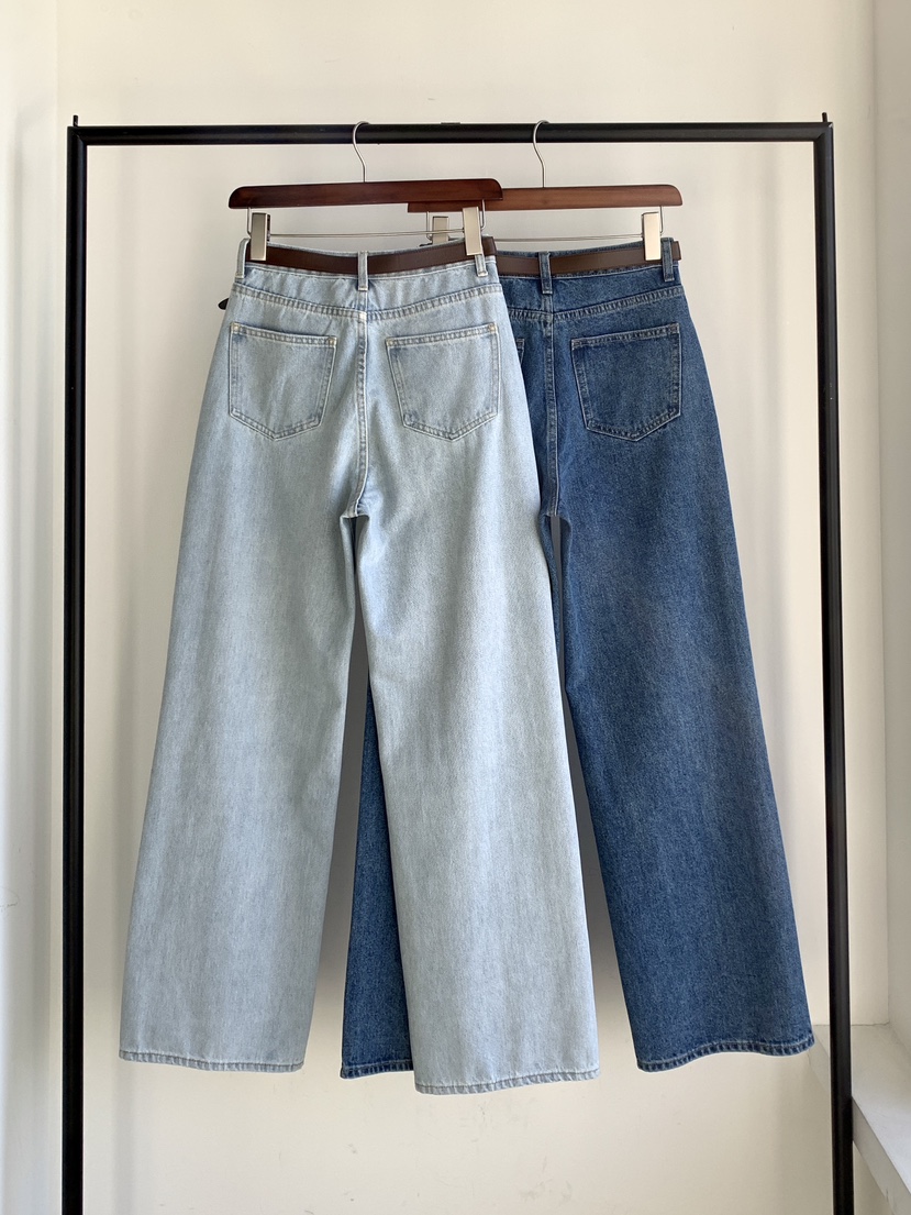 DAVICHI/D.SECOND韓國代購女士新品時尚牛仔褲含隨機腰帶DAVICHI/D.SECOND牛仔褲