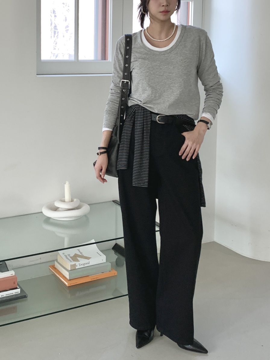 DAVICHI/D.SECOND韓國代購女士新品熱賣休閑職業長袖T恤DAVICHI/D.SECOND長袖T恤