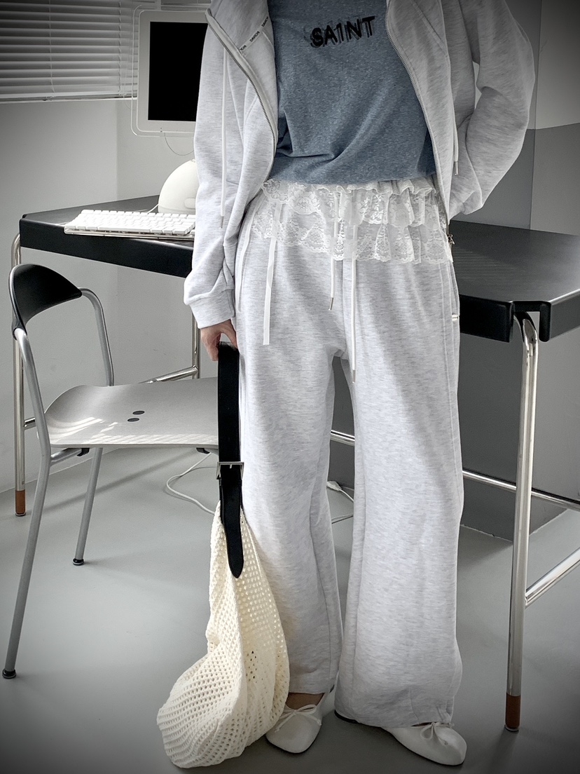 DAVICHI/D.SECOND東大門實拍女裝新款26春夏休閑褲腰帶DAVICHI/D.SECOND休閑褲