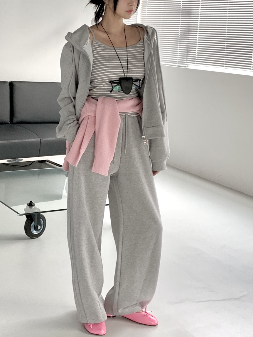 DAVICHI/D.SECOND東大門實拍女裝新款26春夏休閑褲腰帶DAVICHI/D.SECOND休閑褲