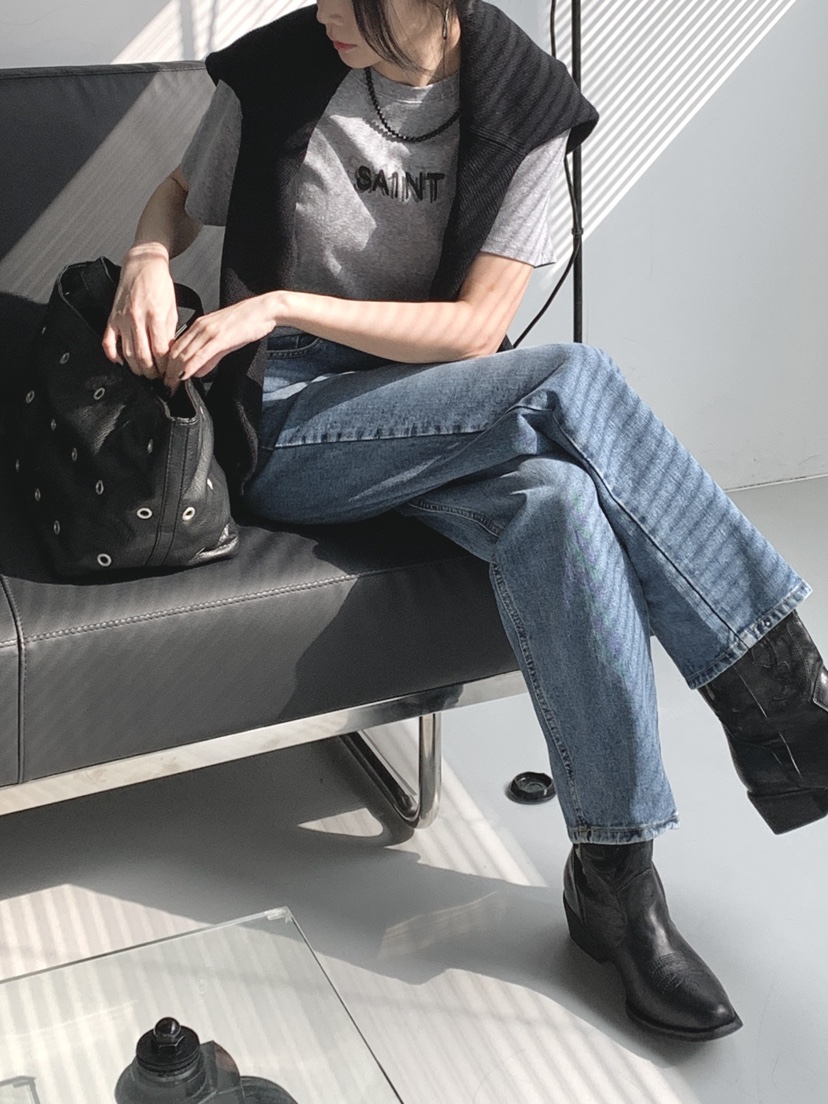 DAVICHI/D.SECOND韓國直郵女裝新款推薦牛仔褲含隨機腰帶DAVICHI/D.SECOND牛仔褲