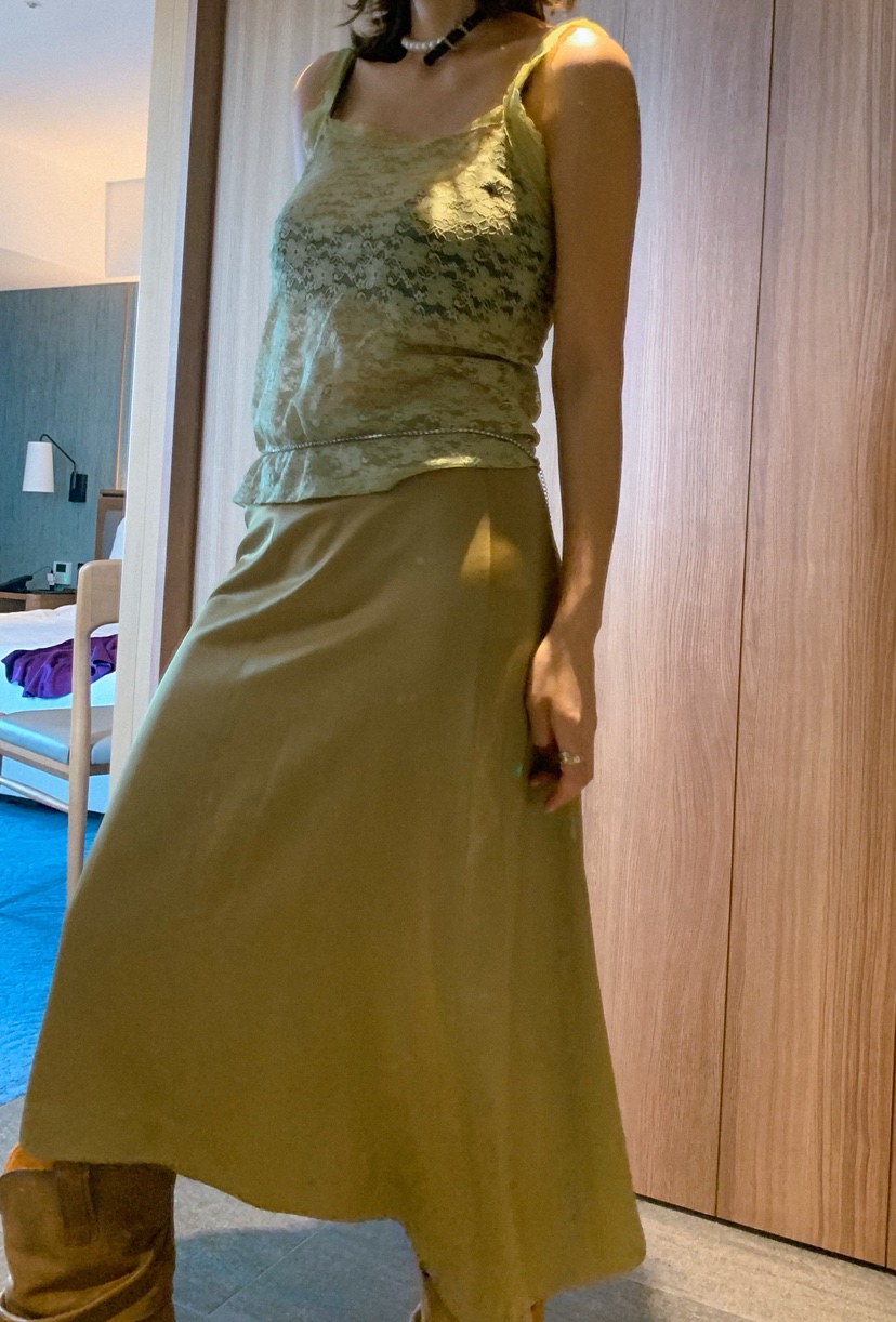 PARIS MATCH韓國代購女裝新款推薦時尚休閑26春夏職業長裙PARIS MATCH長裙