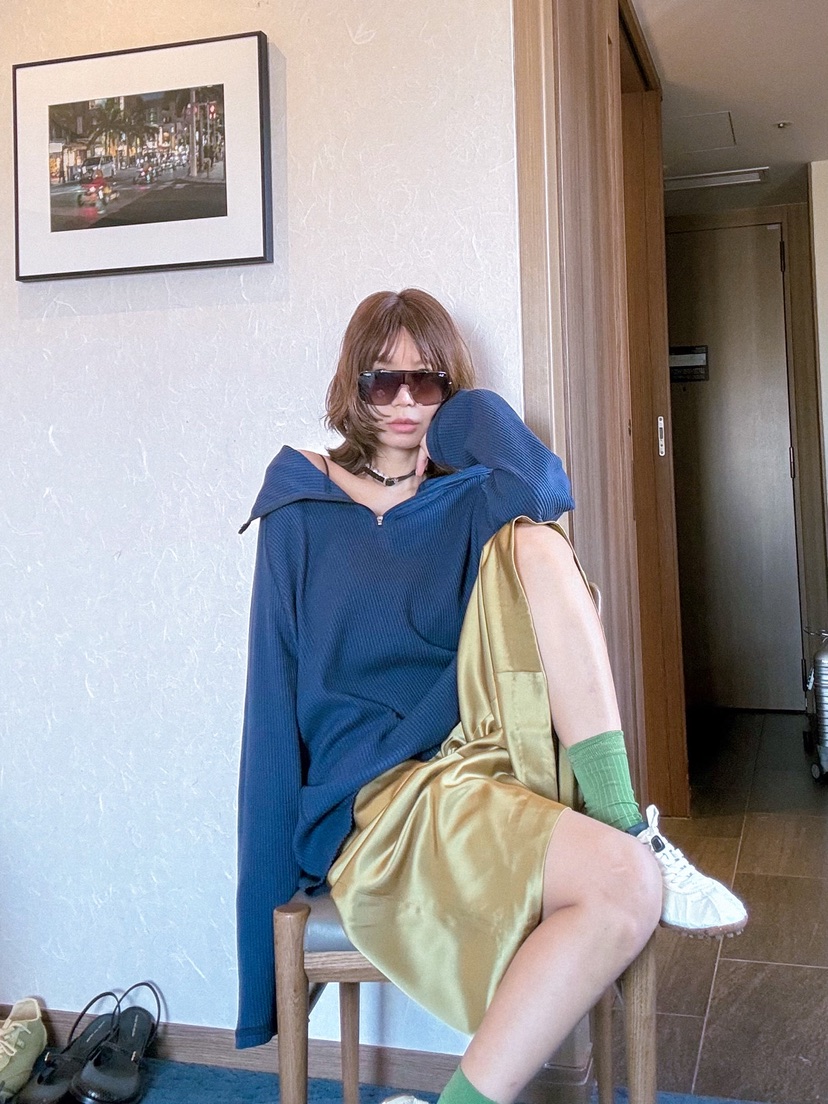 PARIS MATCH韓國代購女裝新款推薦時尚休閑26春夏職業長裙PARIS MATCH長裙