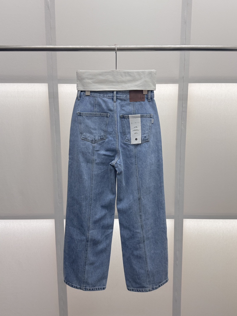 MILUI東大門實拍女裝新品職業推薦26春夏人氣熱賣時尚牛仔褲MILUI牛仔褲