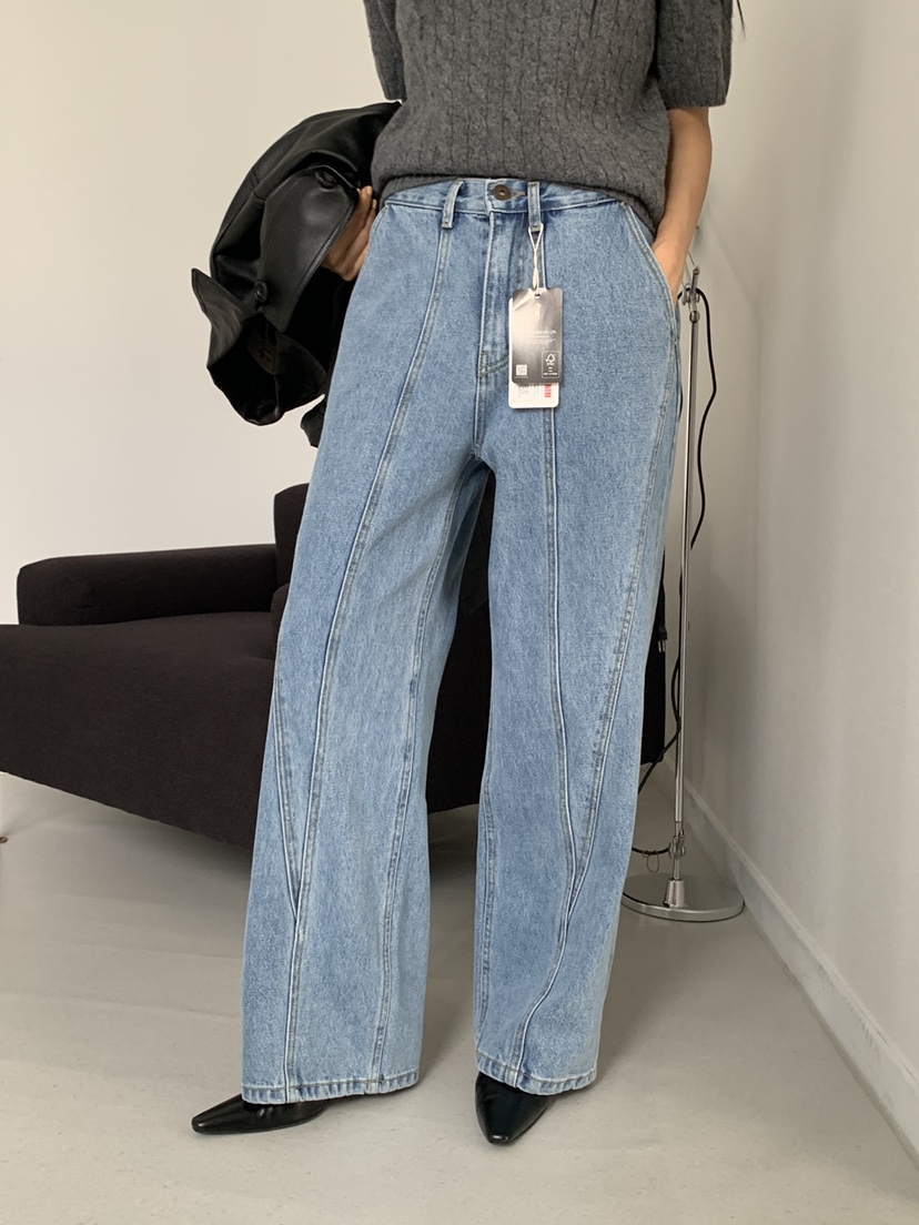 MILUI東大門實拍女裝新品職業推薦26春夏人氣熱賣時尚牛仔褲MILUI牛仔褲