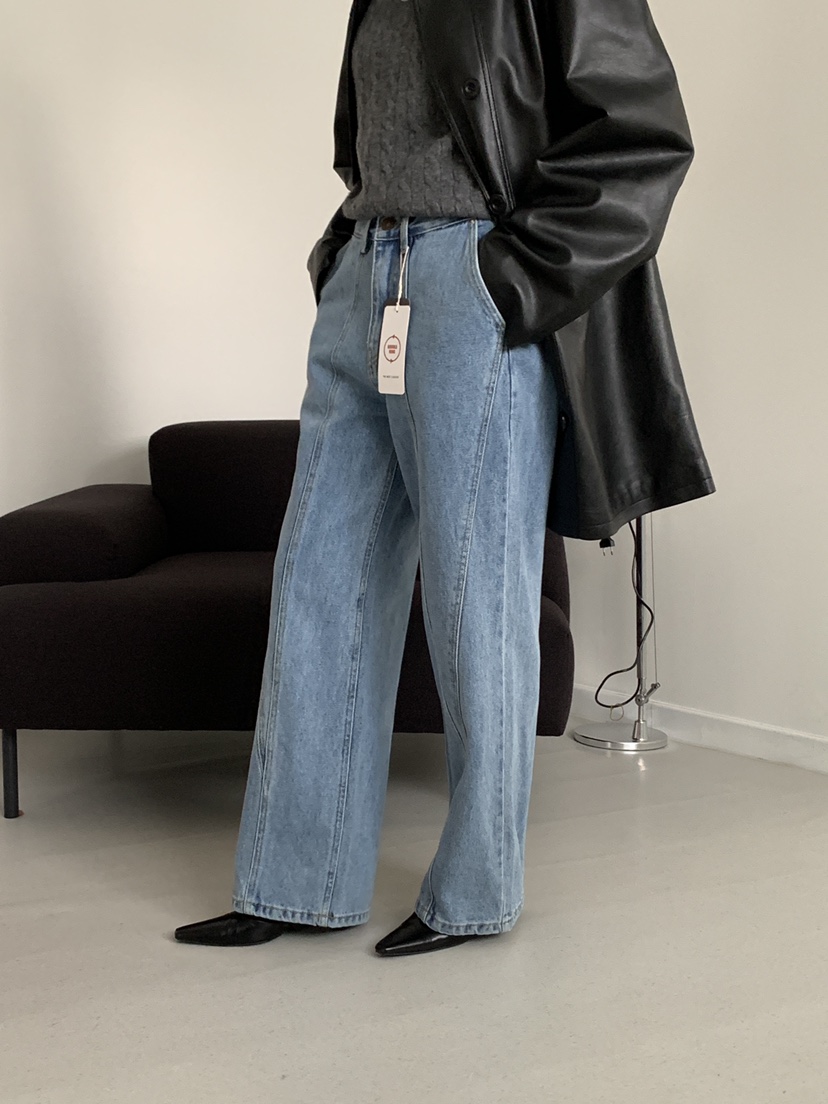 MILUI東大門實拍女裝新品職業推薦26春夏人氣熱賣時尚牛仔褲MILUI牛仔褲