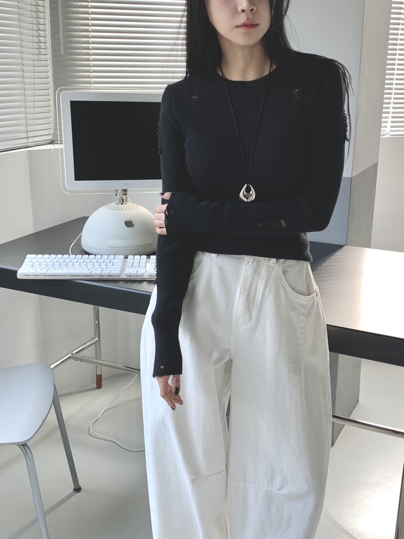 DAVICHI/D.SECOND東大門直郵女士新款熱賣推薦職業針織衫DAVICHI/D.SECOND針織衫