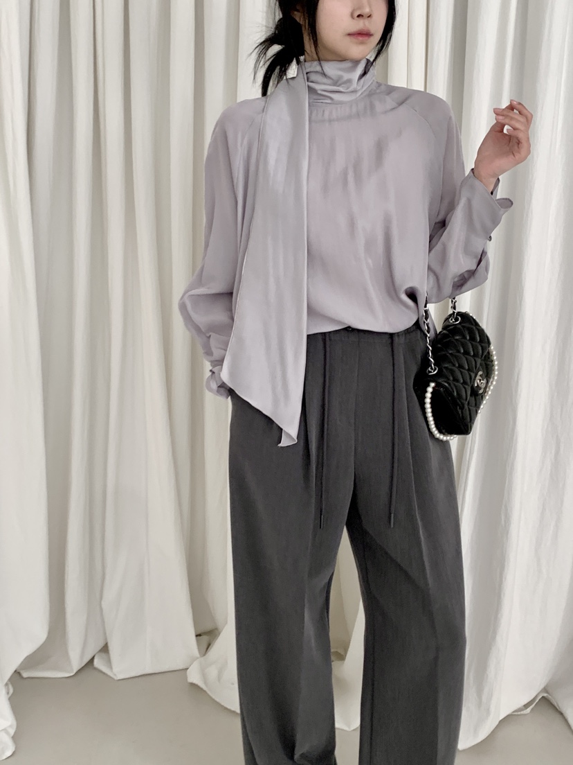 DAVICHI/D.SECOND韓國代購女士新款真品襯衫蕾絲衫圍巾DAVICHI/D.SECOND襯衫/蕾絲衫