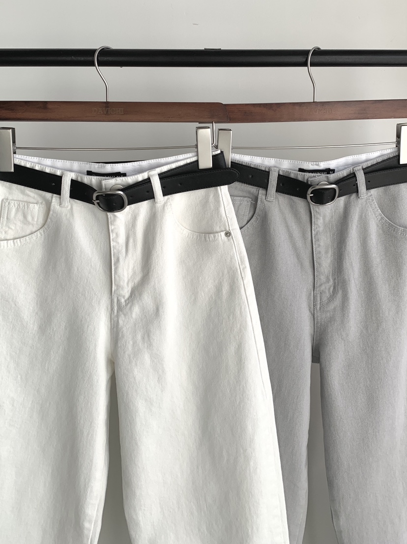 DAVICHI/D.SECOND韓國直郵女裝新款人氣牛仔褲含隨機腰帶DAVICHI/D.SECOND牛仔褲