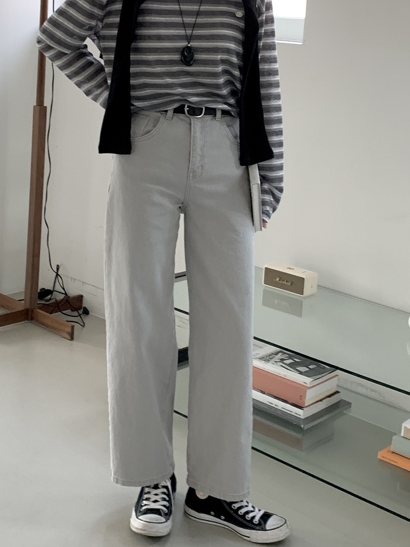 DAVICHI/D.SECOND韓國直郵女裝新款人氣牛仔褲含隨機腰帶DAVICHI/D.SECOND牛仔褲