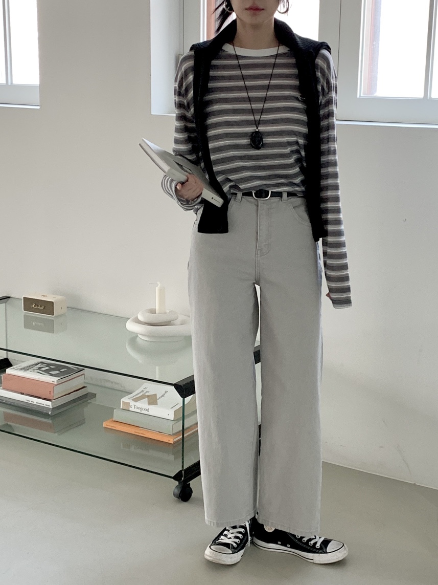 DAVICHI/D.SECOND韓國直郵女裝新款人氣牛仔褲含隨機腰帶DAVICHI/D.SECOND牛仔褲