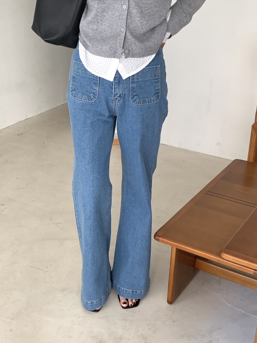 BIEN GARDER東大門直郵女士新品人氣職業時尚牛仔褲口袋BIEN GARDER牛仔褲