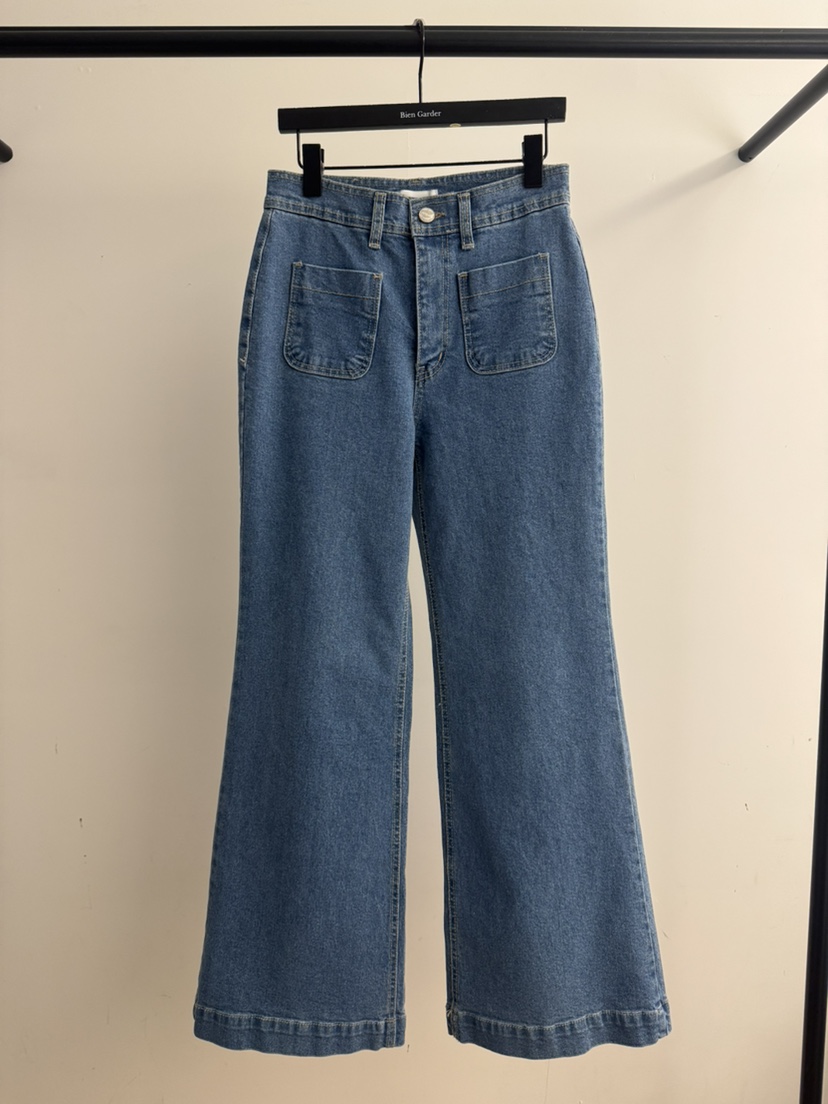 BIEN GARDER東大門直郵女士新品人氣職業時尚牛仔褲口袋BIEN GARDER牛仔褲圖色1
