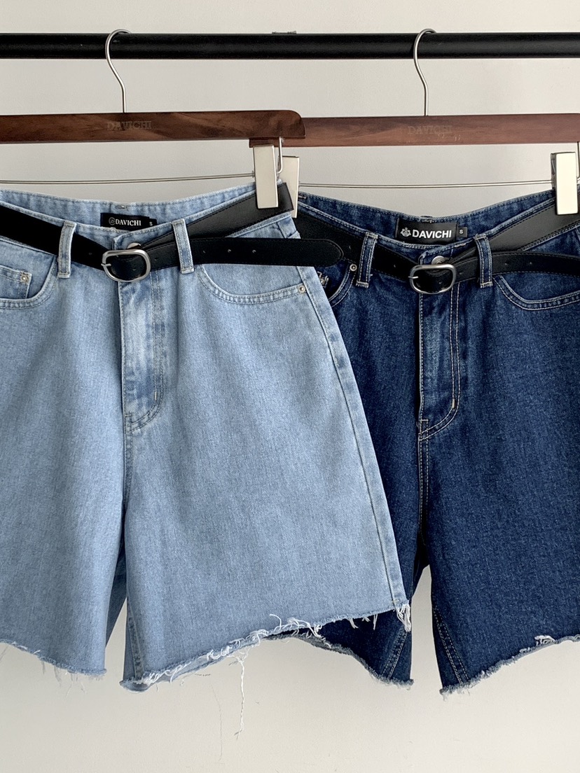 DAVICHI/D.SECOND韓國直郵女士新款時尚短褲含隨機腰帶DAVICHI/D.SECOND短褲