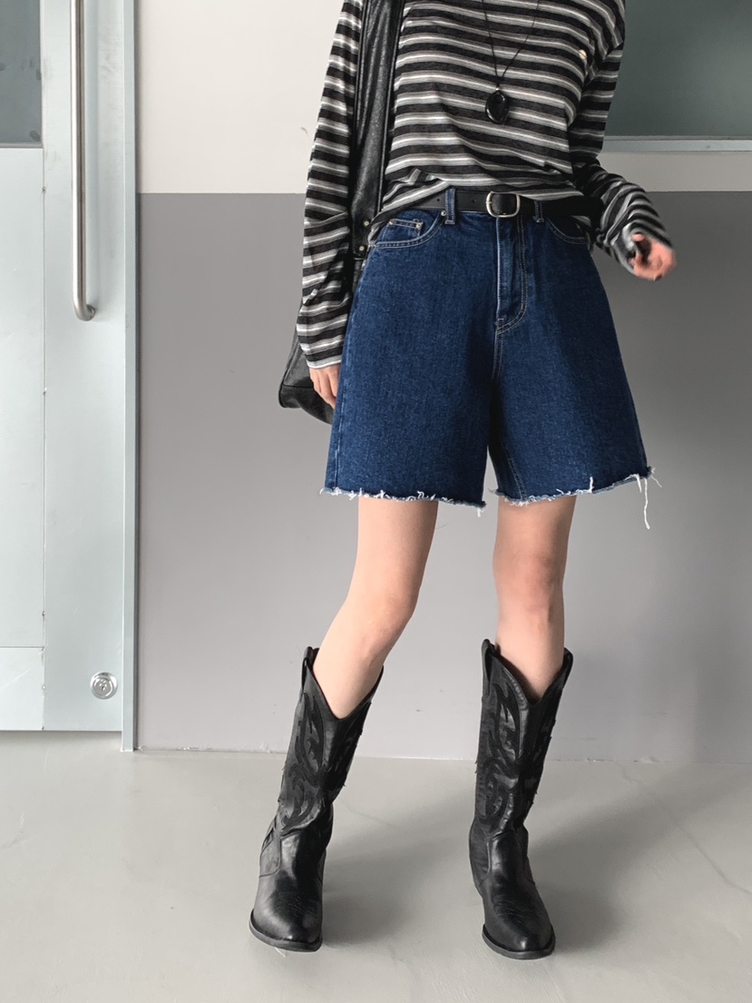 DAVICHI/D.SECOND韓國直郵女士新款時尚短褲含隨機腰帶DAVICHI/D.SECOND短褲