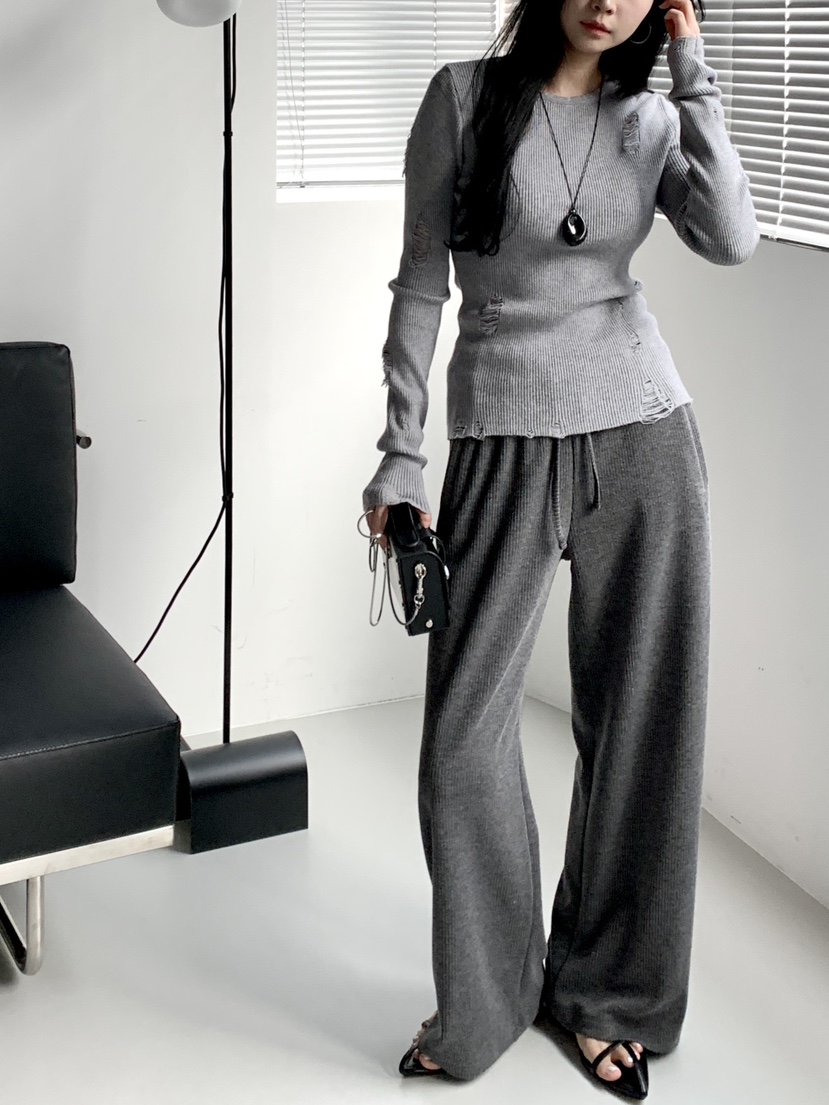 DAVICHI/D.SECOND韓國直郵女士新款真品人氣時尚休閑褲DAVICHI/D.SECOND休閑褲