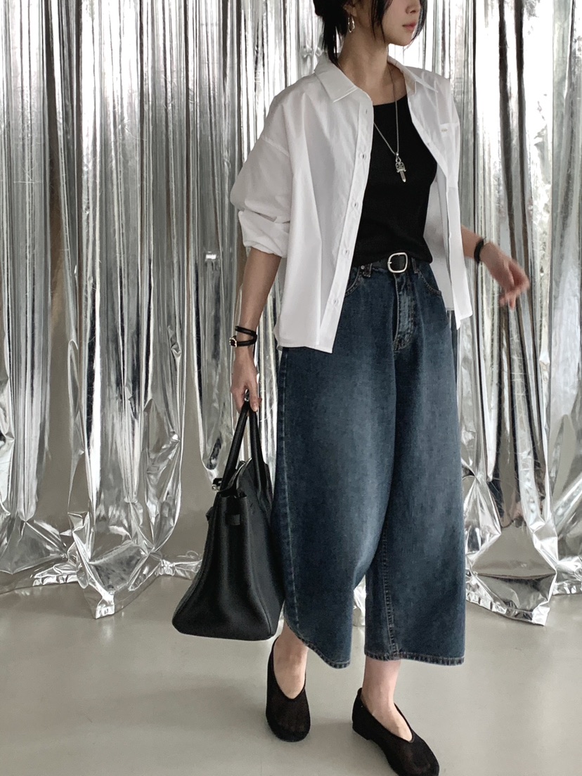 DAVICHI/D.SECOND東大門實拍女裝新品人氣牛仔褲含隨機腰帶DAVICHI/D.SECOND牛仔褲