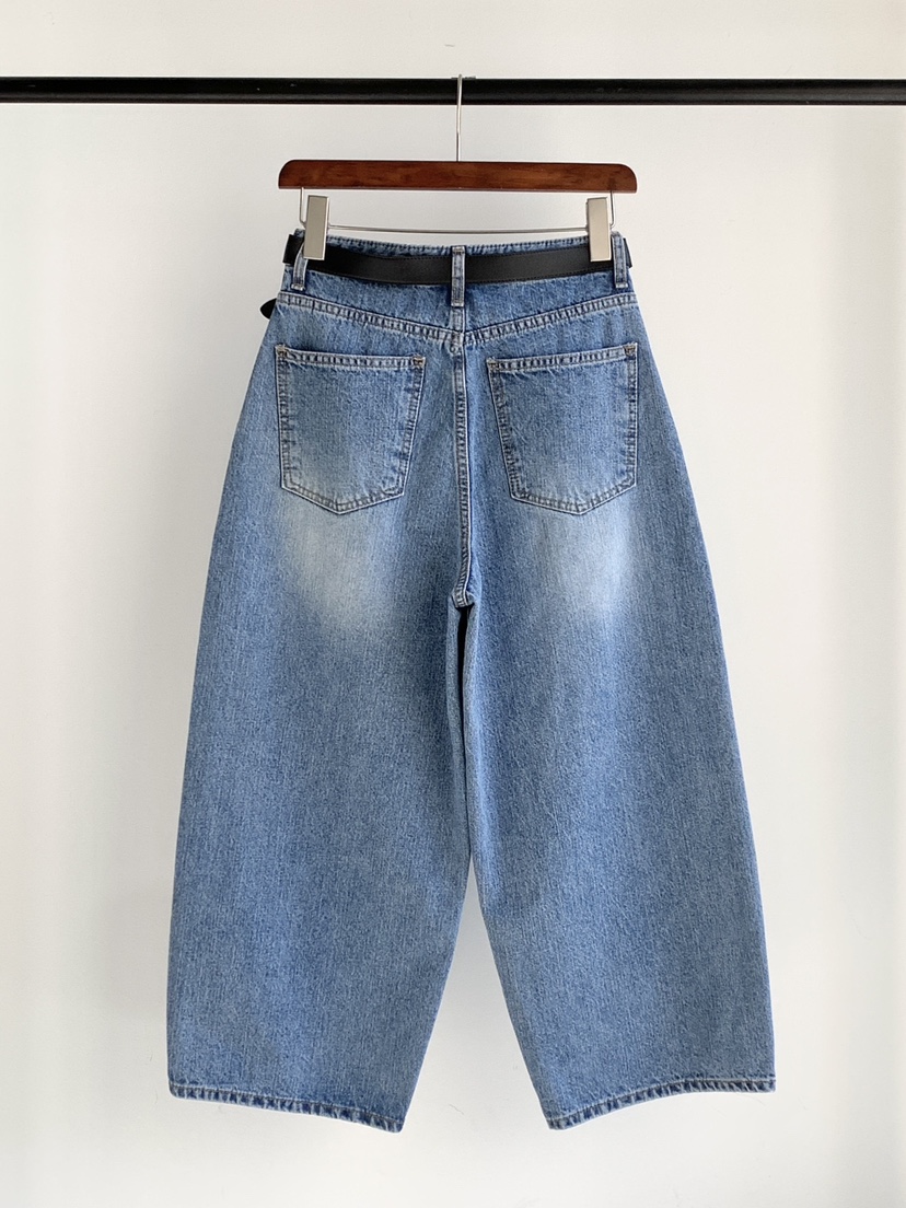 DAVICHI/D.SECOND東大門實拍女裝新品人氣牛仔褲含隨機腰帶DAVICHI/D.SECOND牛仔褲