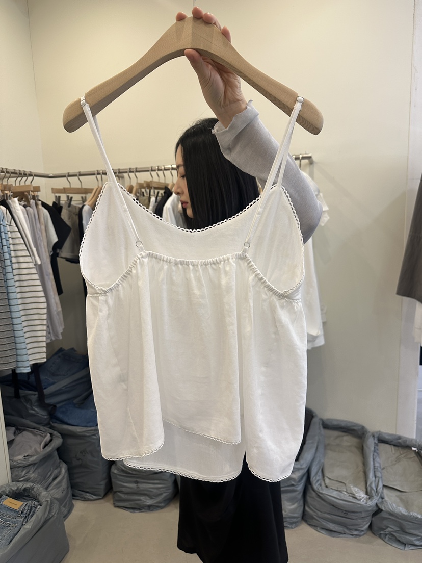 MONDAYMORING東大門直郵女士新品休閑推薦人氣吊帶背心刺繡MONDAYMORING吊帶/背心