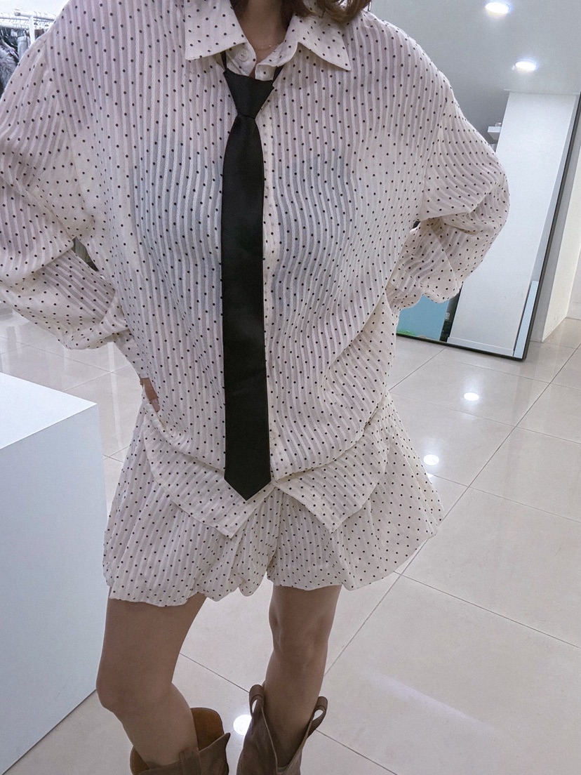 PARIS MATCH韓國直郵女裝新品人氣熱賣職業時尚襯衫蕾絲衫PARIS MATCH襯衫/蕾絲衫