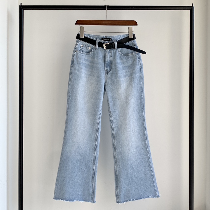 DAVICHI/D.SECOND韓國直郵女裝新款休閑牛仔褲含隨機腰帶DAVICHI/D.SECOND牛仔褲圖色1