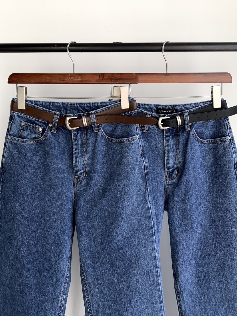 DAVICHI/D.SECOND東大門實拍女裝新款人氣牛仔褲含隨機腰帶DAVICHI/D.SECOND牛仔褲