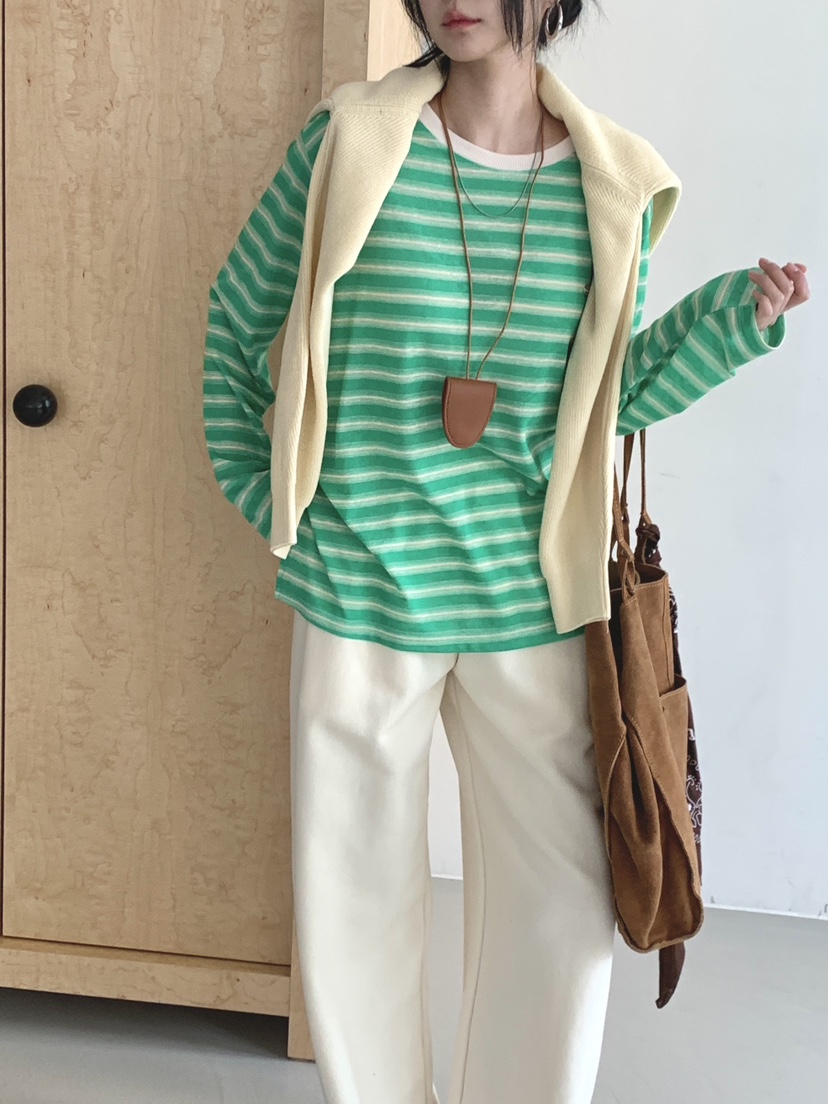 DAVICHI/D.SECOND東大門直郵女裝新品人氣職業熱賣長袖T恤DAVICHI/D.SECOND長袖T恤