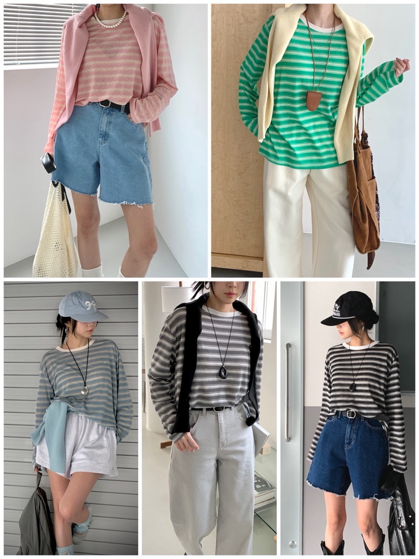 DAVICHI/D.SECOND東大門直郵女裝新品人氣職業熱賣長袖T恤DAVICHI/D.SECOND長袖T恤