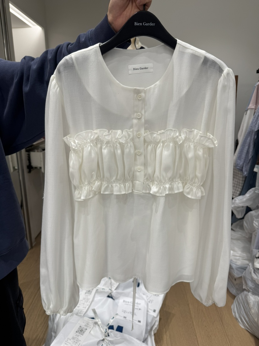 BIEN GARDER東大門代購女裝新款熱賣推薦職業襯衫蕾絲衫BIEN GARDER襯衫/蕾絲衫圖色1