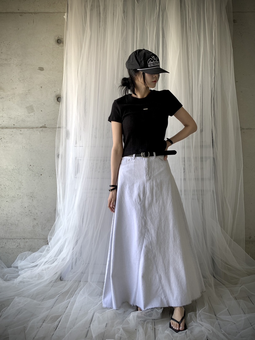 DAVICHI/D.SECOND韓國直郵女士新品真品長裙含隨機腰帶DAVICHI/D.SECOND長裙