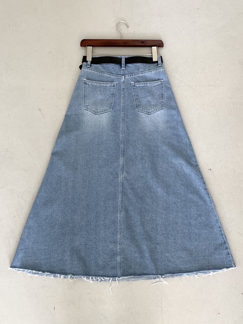 DAVICHI/D.SECOND韓國直郵女士新品真品長裙含隨機腰帶DAVICHI/D.SECOND長裙