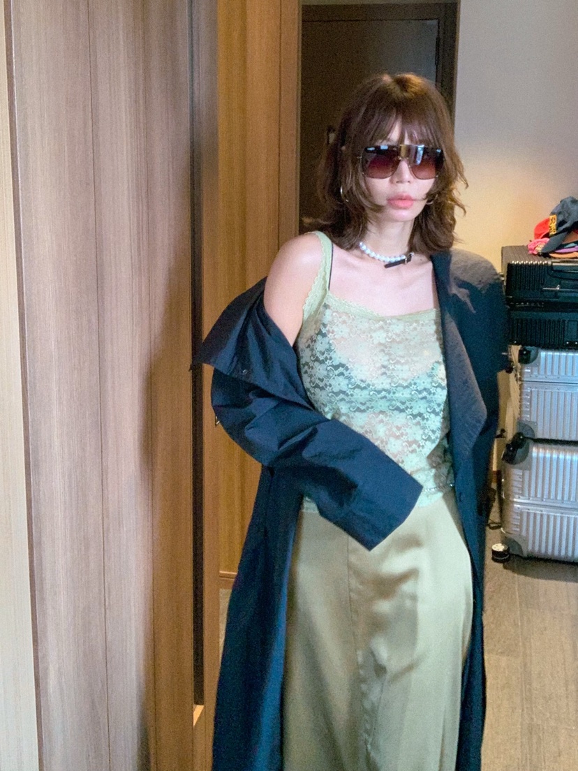 PARIS MATCH東大門直郵女裝新款職業熱賣休閑時尚長款風衣PARIS MATCH長款風衣