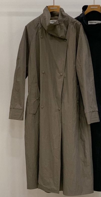 PARIS MATCH東大門直郵女裝新款職業熱賣休閑時尚長款風衣PARIS MATCH長款風衣圖色1