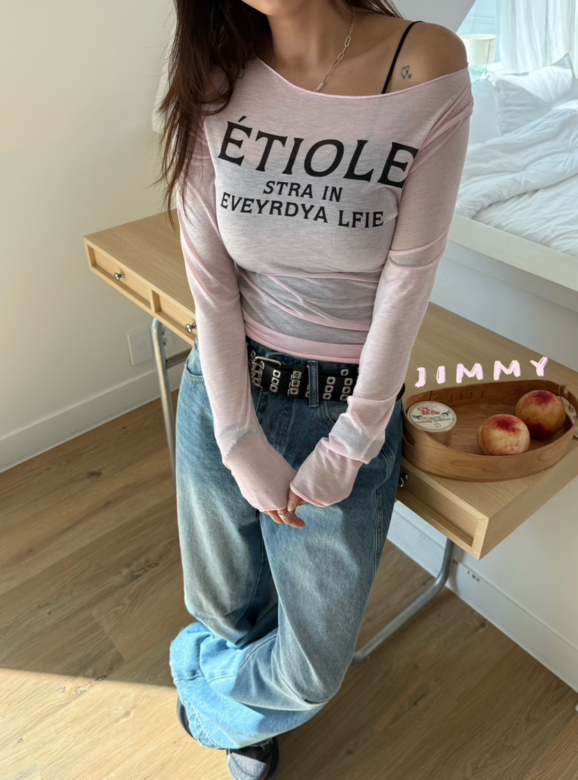 JIMMY韓國直郵女裝新品人氣職業推薦休閑真品時尚長袖T恤JIMMY/REMAKE長袖T恤