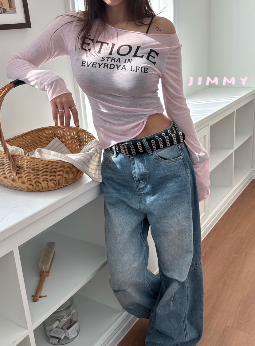 JIMMY韓國直郵女裝新品人氣職業推薦休閑真品時尚長袖T恤JIMMY/REMAKE長袖T恤