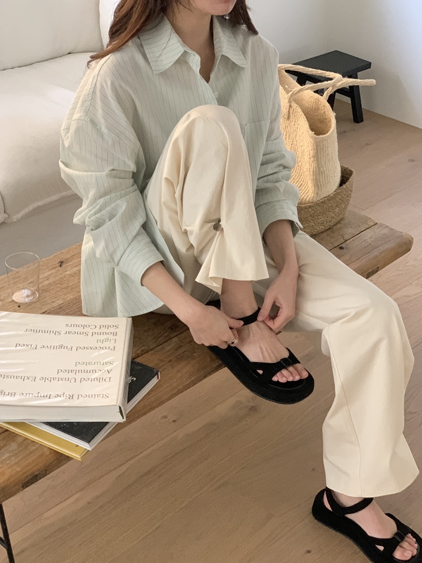 NOTHING東大門代購女裝新品休閑熱賣人氣職業26春夏休閑褲棉NOTHING休閑褲