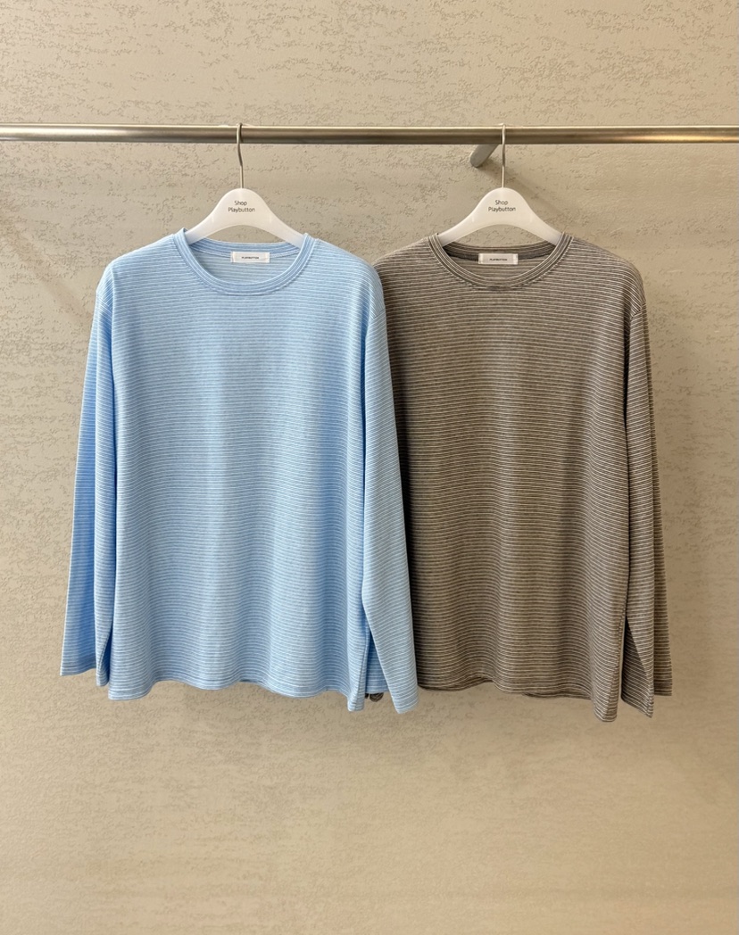 PLAYBUTTON-P東大門代購女裝新品熱賣職業真品推薦長袖T恤PLAYBUTTON長袖T恤