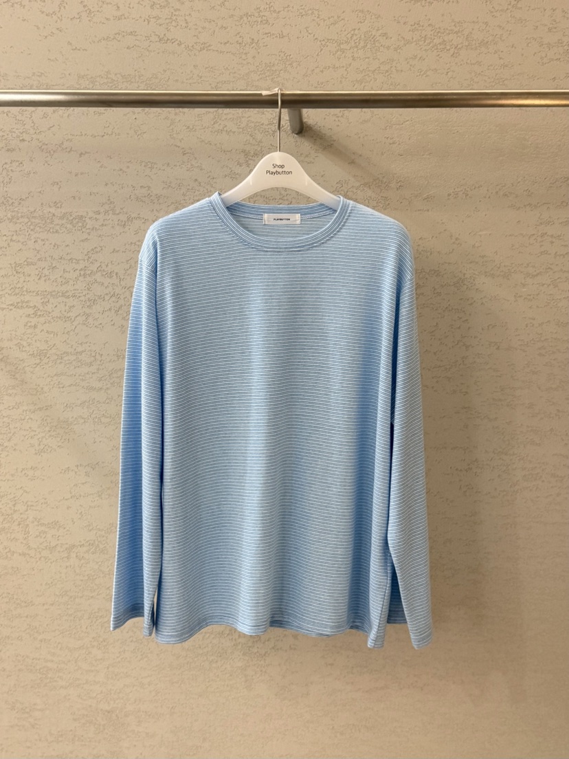 PLAYBUTTON-P東大門代購女裝新品熱賣職業真品推薦長袖T恤PLAYBUTTON長袖T恤圖色1
