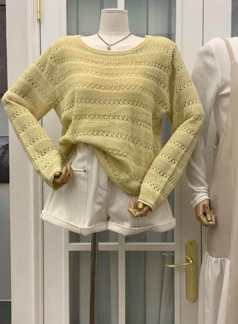 RE:FRESH-L東大門實拍女士新品26春夏人氣時尚職業針織衫RE:FRESH針織衫圖色2