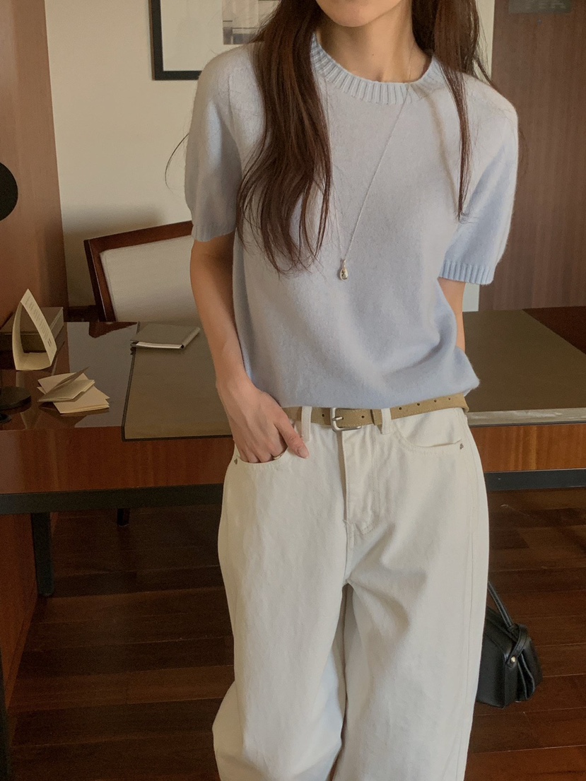 NOTHING東大門代購女士新款推薦真品職業針織衫不含披肩柔軟NOTHING針織衫