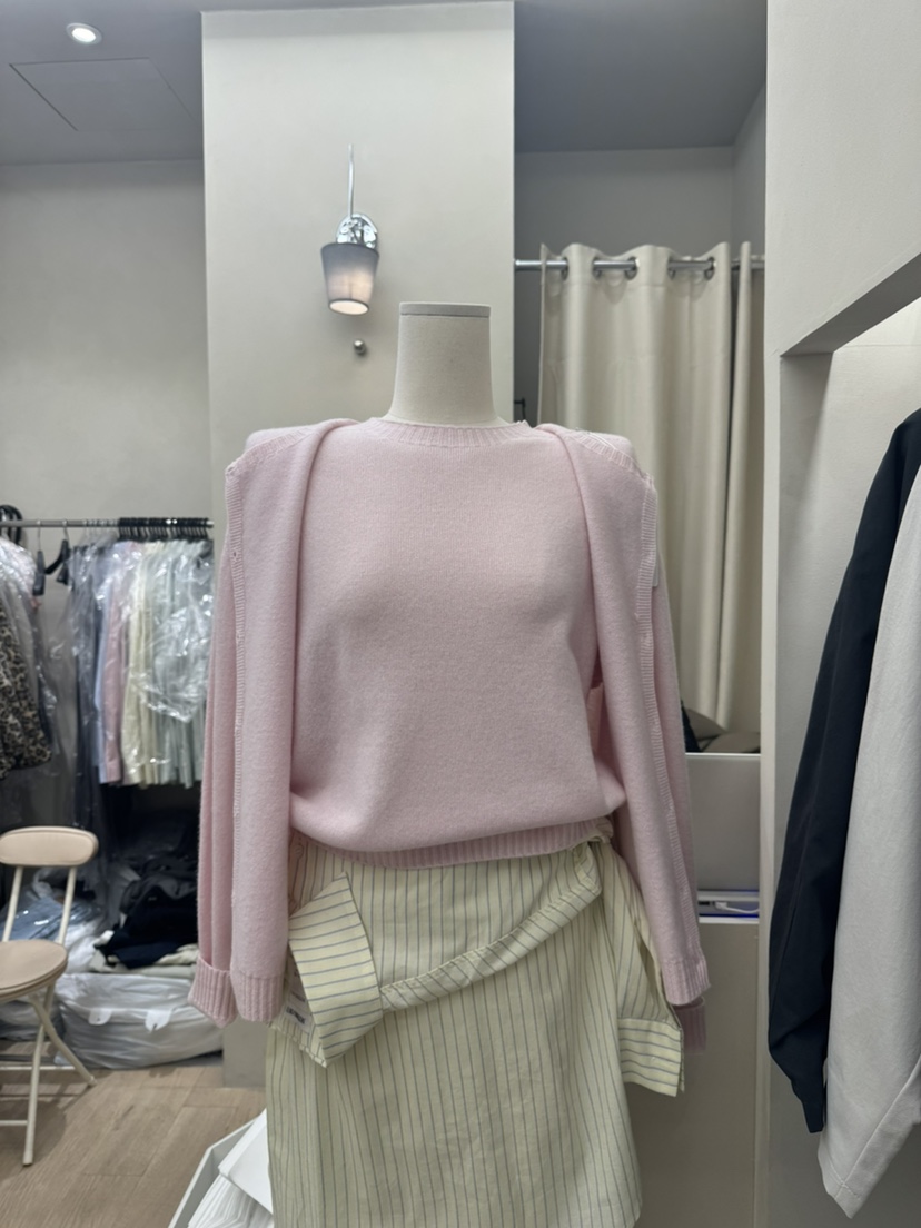 NOTHING東大門代購女士新款推薦真品職業針織衫不含披肩柔軟NOTHING針織衫圖色4