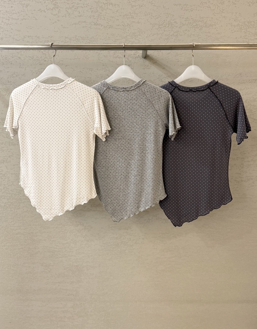 PLAYBUTTON-P東大門實拍女士新品真品職業熱賣26春夏T恤PLAYBUTTONT恤