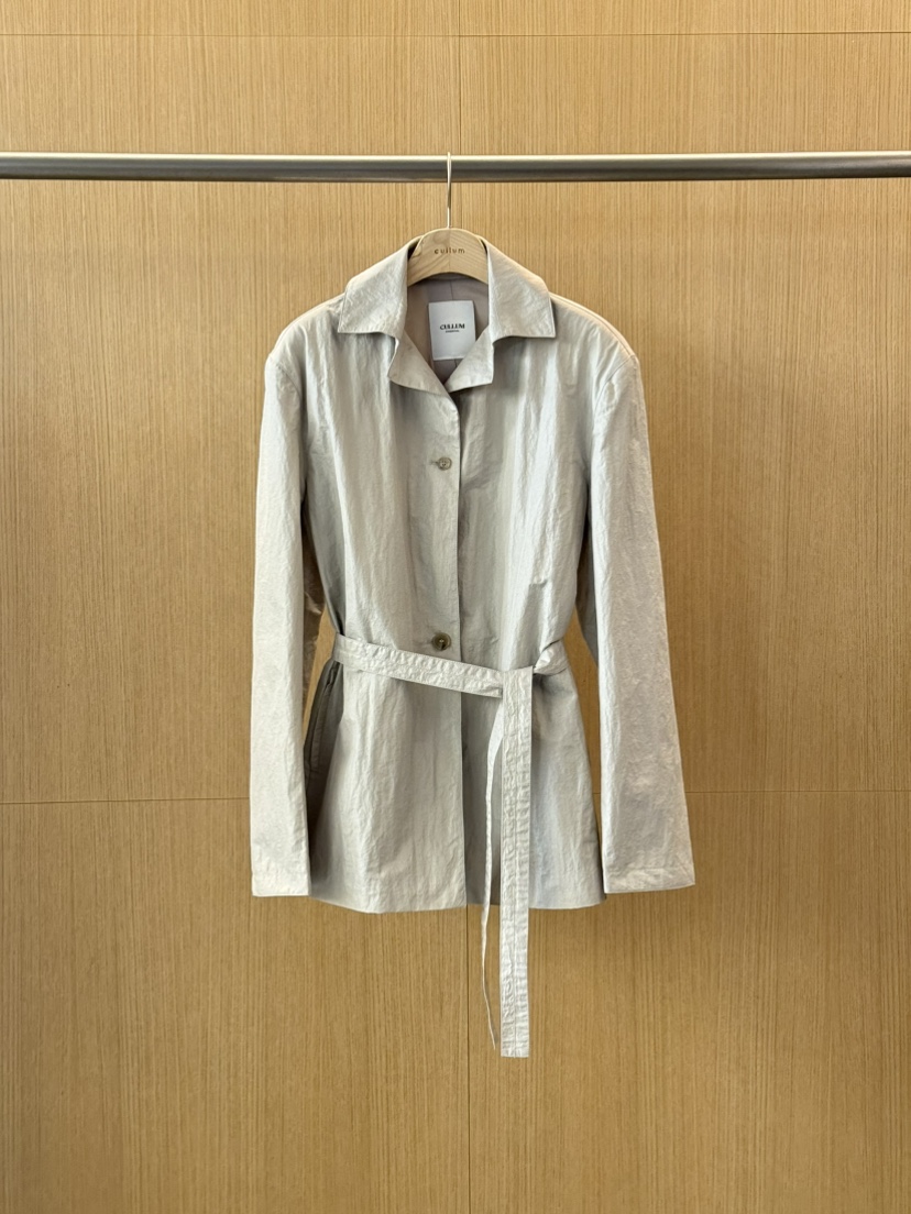 CULLUM東大門代購女裝新款時尚推薦休閑職業真品夾克含腰帶CULLUM夾克圖色1