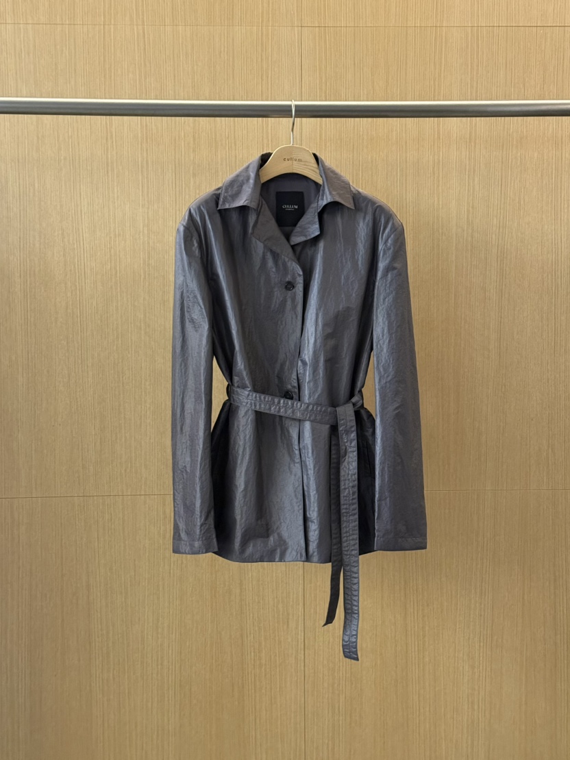 CULLUM東大門代購女裝新款時尚推薦休閑職業真品夾克含腰帶CULLUM夾克圖色2