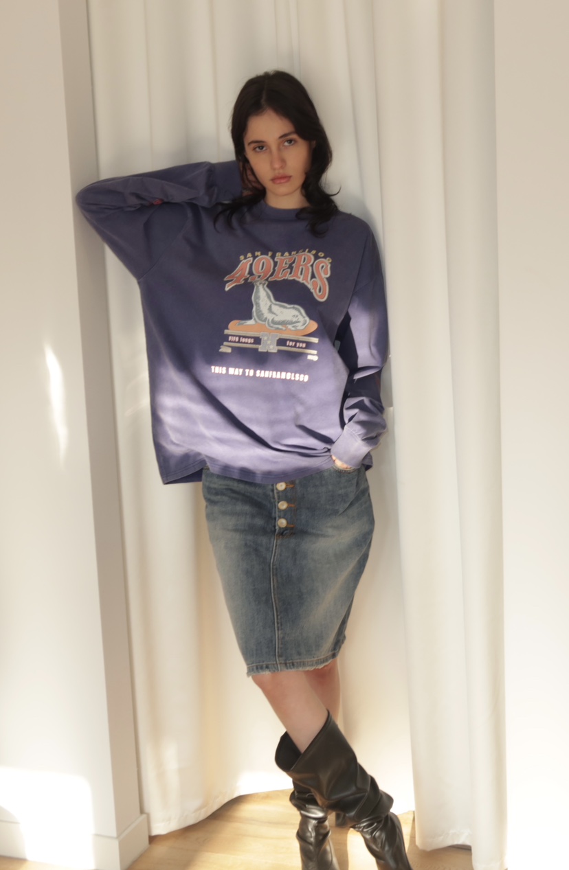 FIFO/UNANSWERED-MYSTERY東大門代購女裝新款休閑長袖T恤FIFO/UNANSWERED-MYSTERY長袖T恤