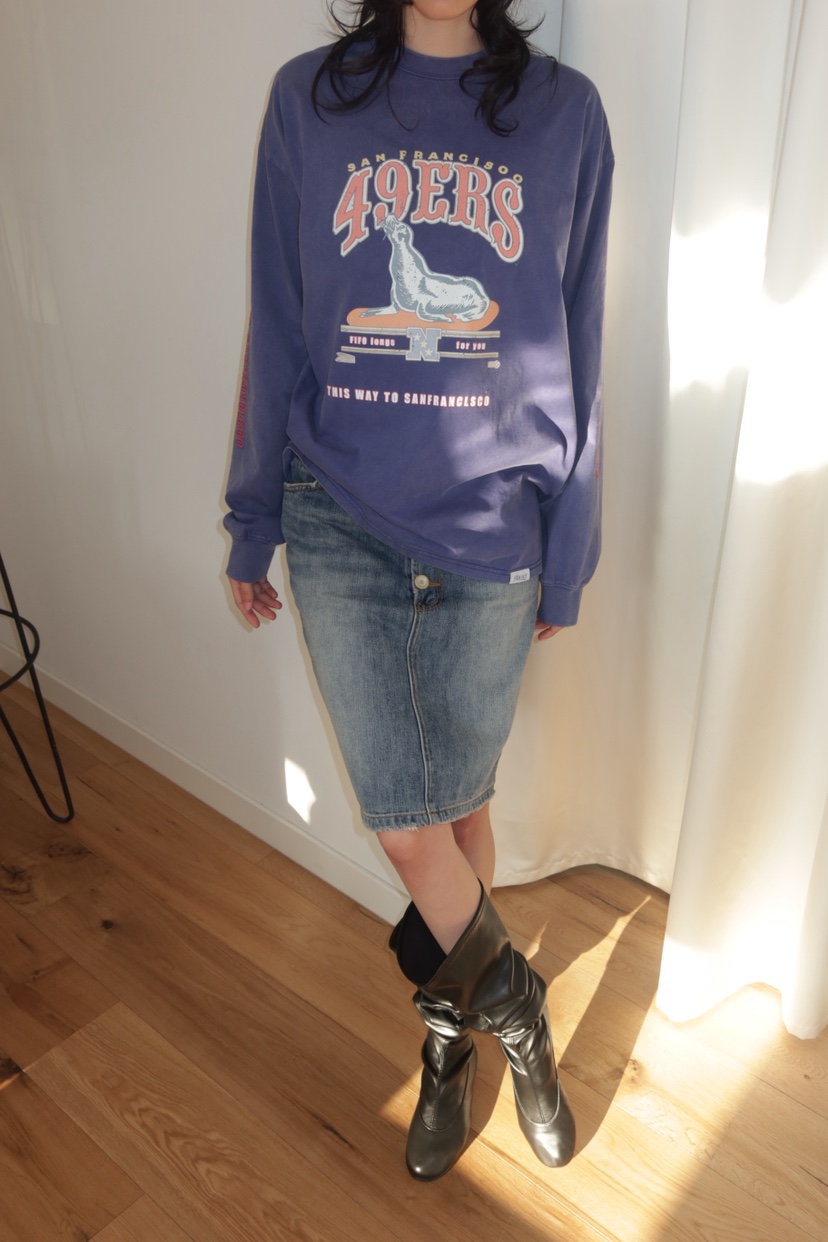 FIFO/UNANSWERED-MYSTERY東大門代購女裝新款休閑長袖T恤FIFO/UNANSWERED-MYSTERY長袖T恤