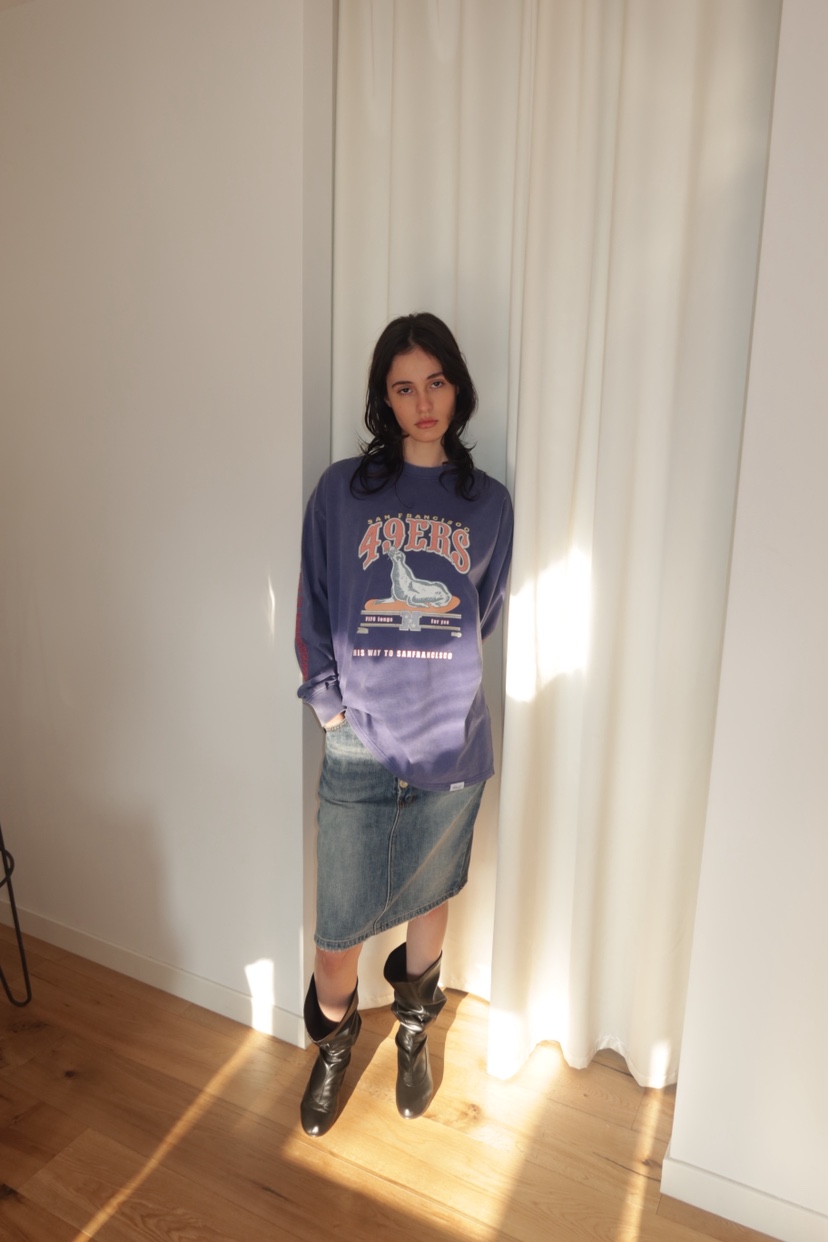 FIFO/UNANSWERED-MYSTERY東大門代購女裝新款休閑長袖T恤FIFO/UNANSWERED-MYSTERY長袖T恤