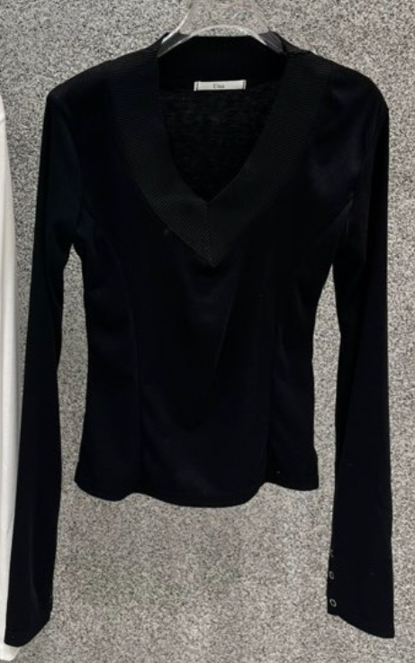 UNA/THE MAY韓國直郵女士新品26春夏職業人氣長袖T恤V領THEMAY/UNA長袖T恤圖色2