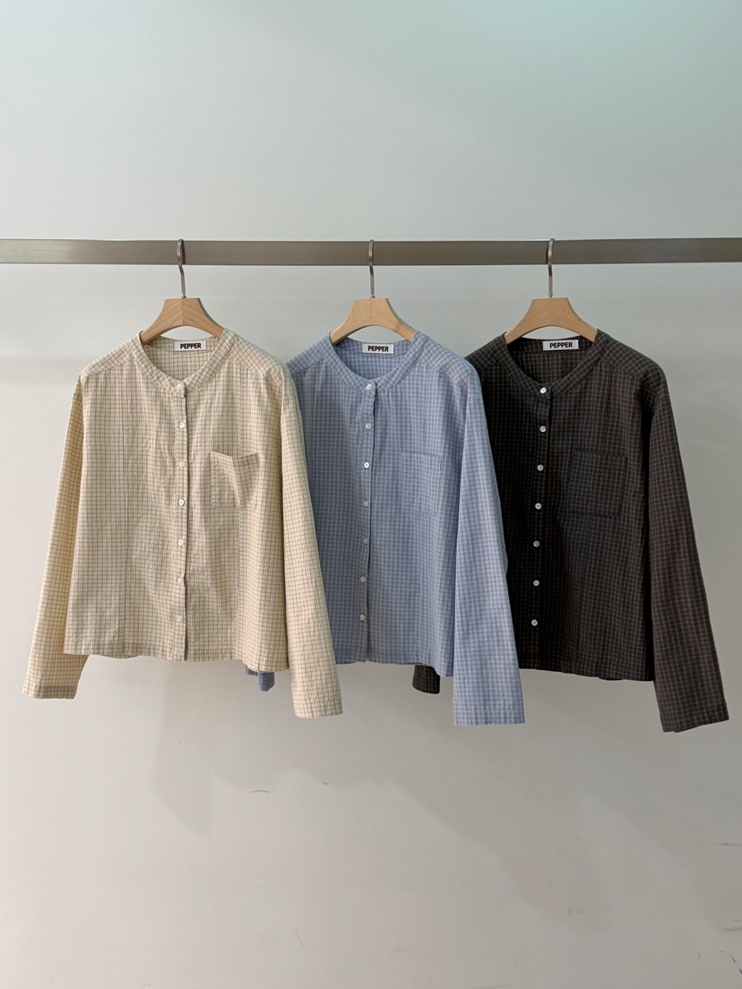 PEPPER-L韓國直郵女士新款熱賣真品職業推薦休閑襯衫蕾絲衫PEPPER襯衫/蕾絲衫